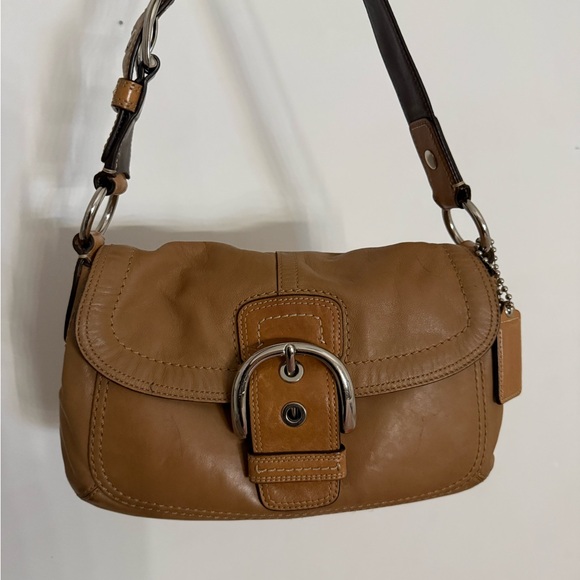 Coach | Bags | Y2k Coach Camel Soho Leather Flap Bag | Poshmark